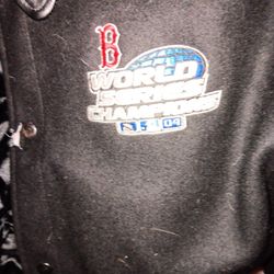 Boston Red Sox 2004 Vintage Championship LeatherBomber Jacket