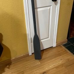 Vintage Wooden  Blue Boat Oar
