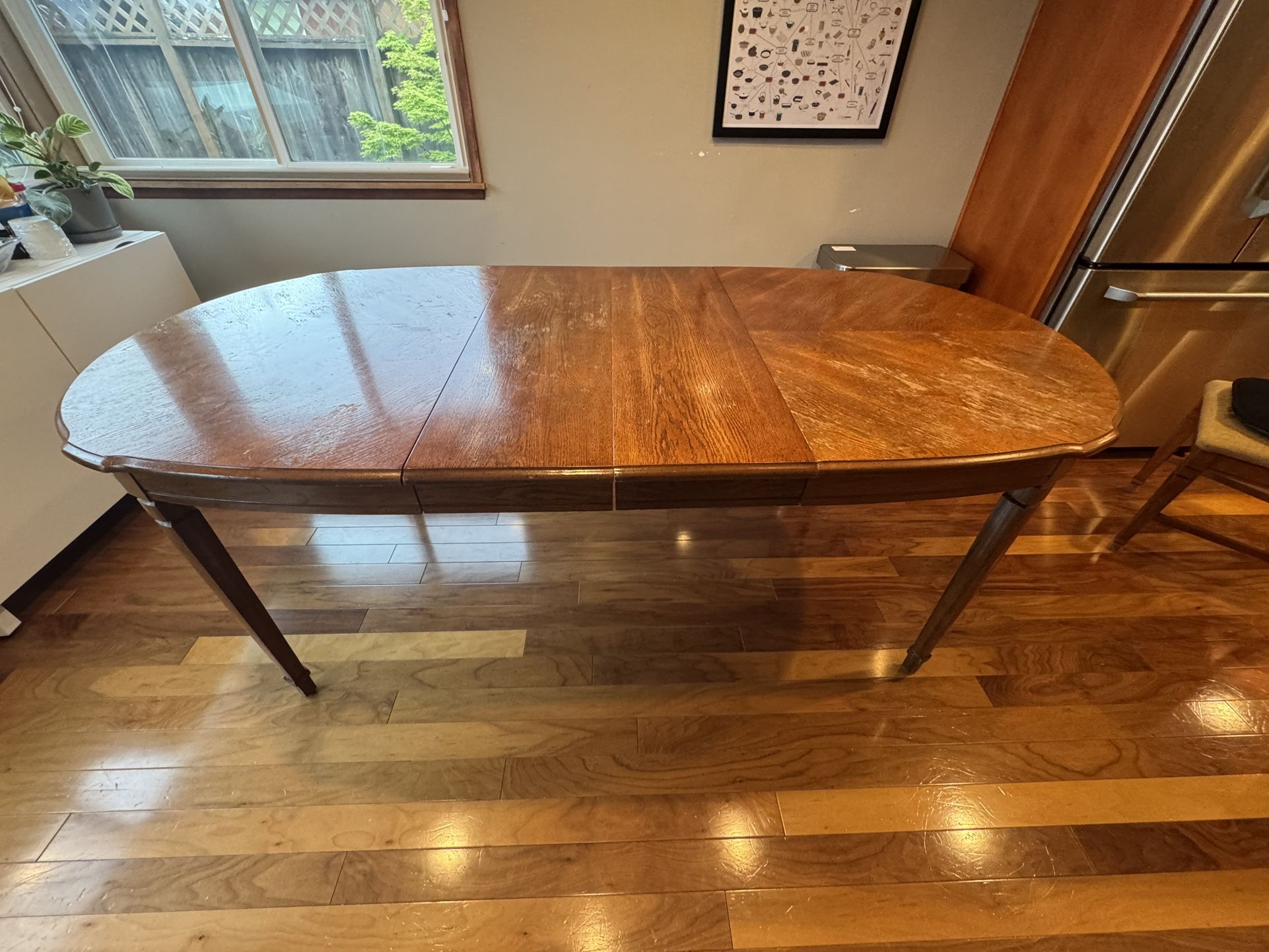 Dining Table — 58” Table, Extendable to 96”