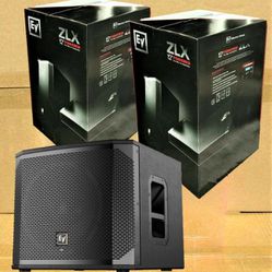 🚨 No Credit Needed 🚨 Electro-Voice Powered Speaker System 15" Bluetooth PA's 18" Subwoofer DJ Package 🚨 Payment Options Available 🚨 