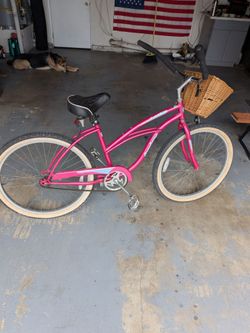 Pink Beach Cruiser bike