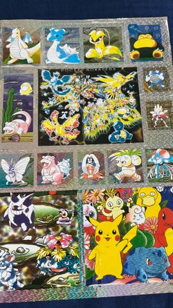 90’s Pokémon sticker sheet