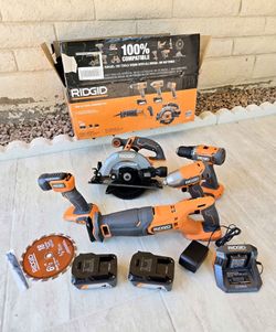 RIDGID 18V 5 Tool Combo KIT