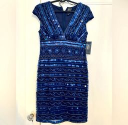 Sequined Navy Blue Dress-Original Price $200.00