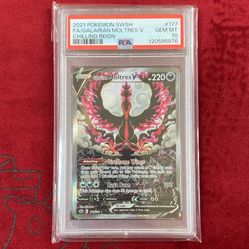 Pokemon PSA 10 Moltres V 