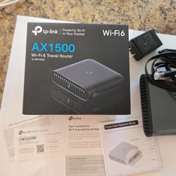 TP-Link AX1500 Travel Router Wi-Fi 6 Captive Portal TL-WR1502X