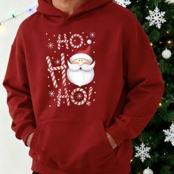 Men's Christmas Santa Hooded Sweatshirt