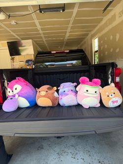 Squishmallows Plush Bundle, clothes, and toys.