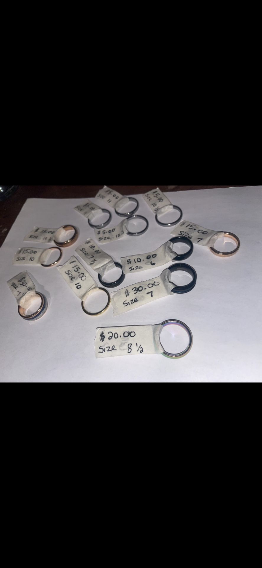 Bunch of Tungsten Rings