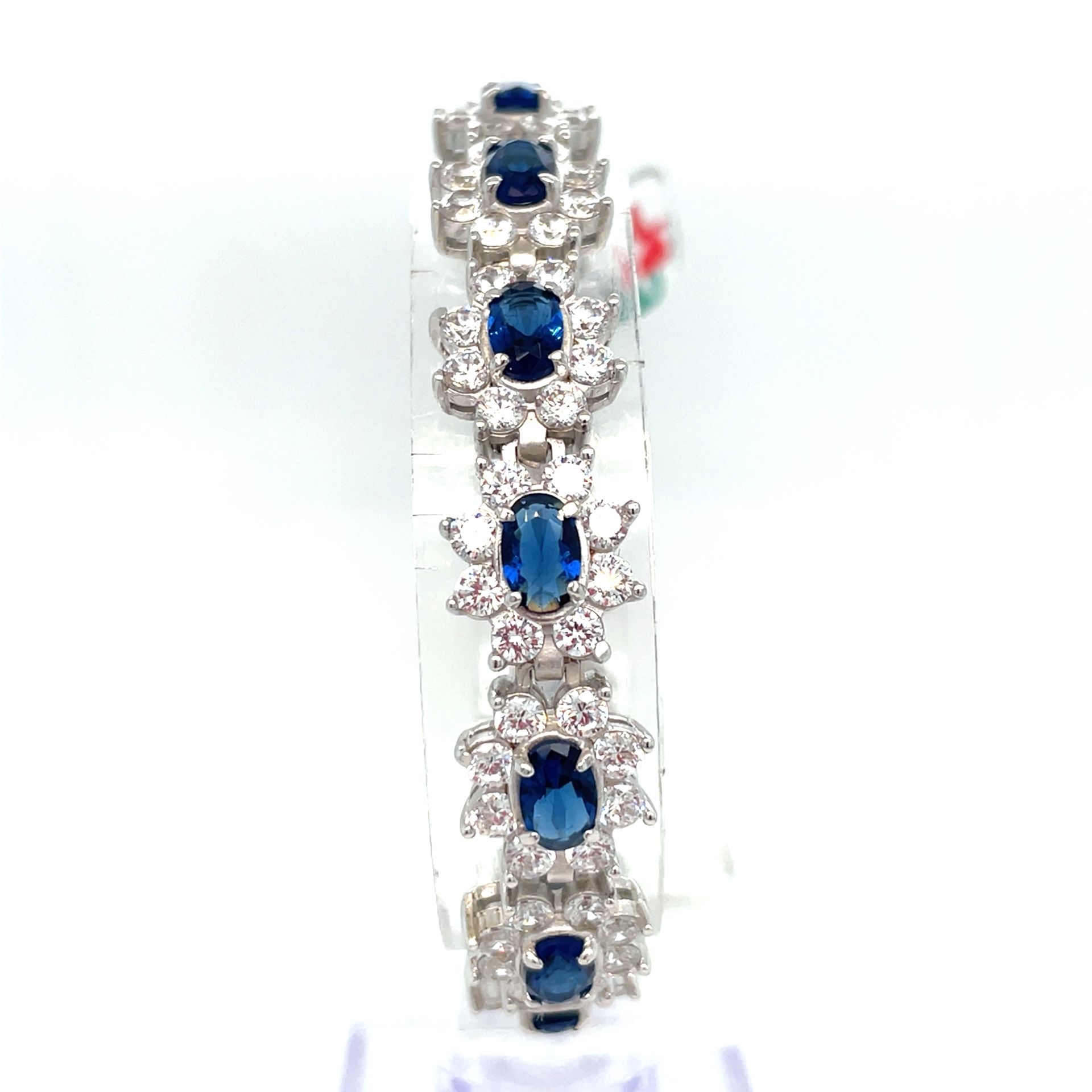 925 Sterling Silver CZ 6.5” Bracelet 23.60g 201600/10