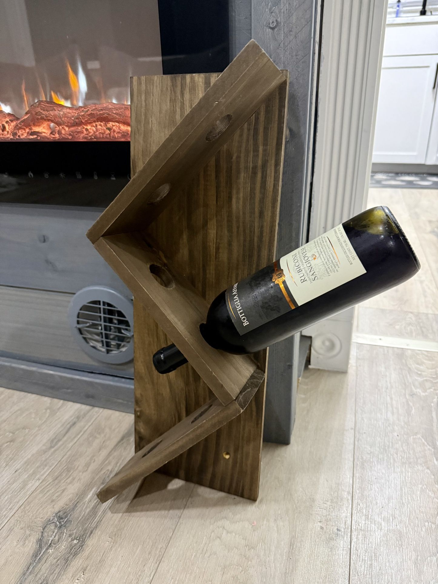 Wine Bottle Wall Display