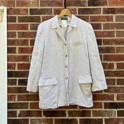 Vintage Oversized Linen Blazer