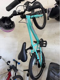 Aqua/pink 20” bike