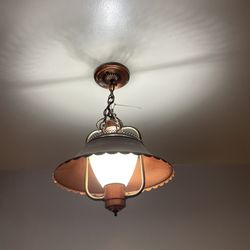 Copper Antique Light Fixture