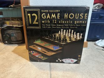 Game Gallery 12 in 1 Game House with 12 Classic Games
