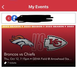 CHIEFS at Arrowhead!! Oct 12 