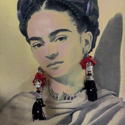 Dia De Los Muertos Katrina Earrings 