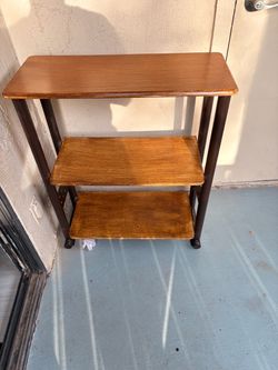 Vintage 3 Tier Wooden Shelf