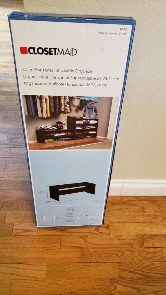 Shoe Rack/Horizontal Stackable Organizer For Closet