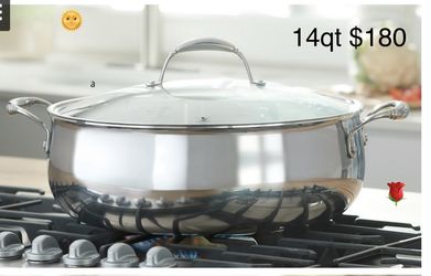 Cacerola De 14 Qt Tri Ply