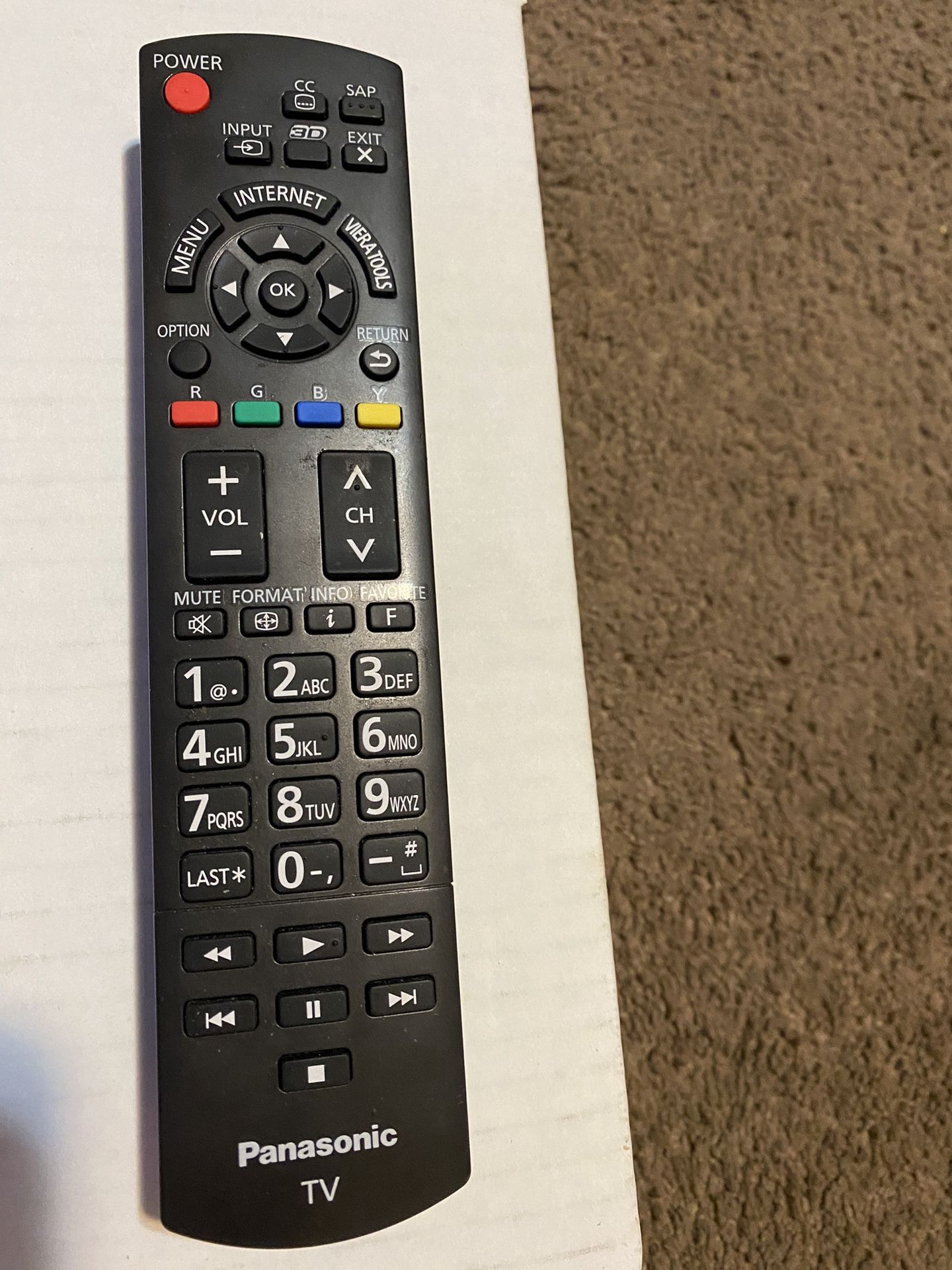 Two Panasonic Remote Controls