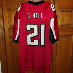 MENS LARGE ATLANTA FALCONS DEANGELO HALL REEBOK JERSEY 