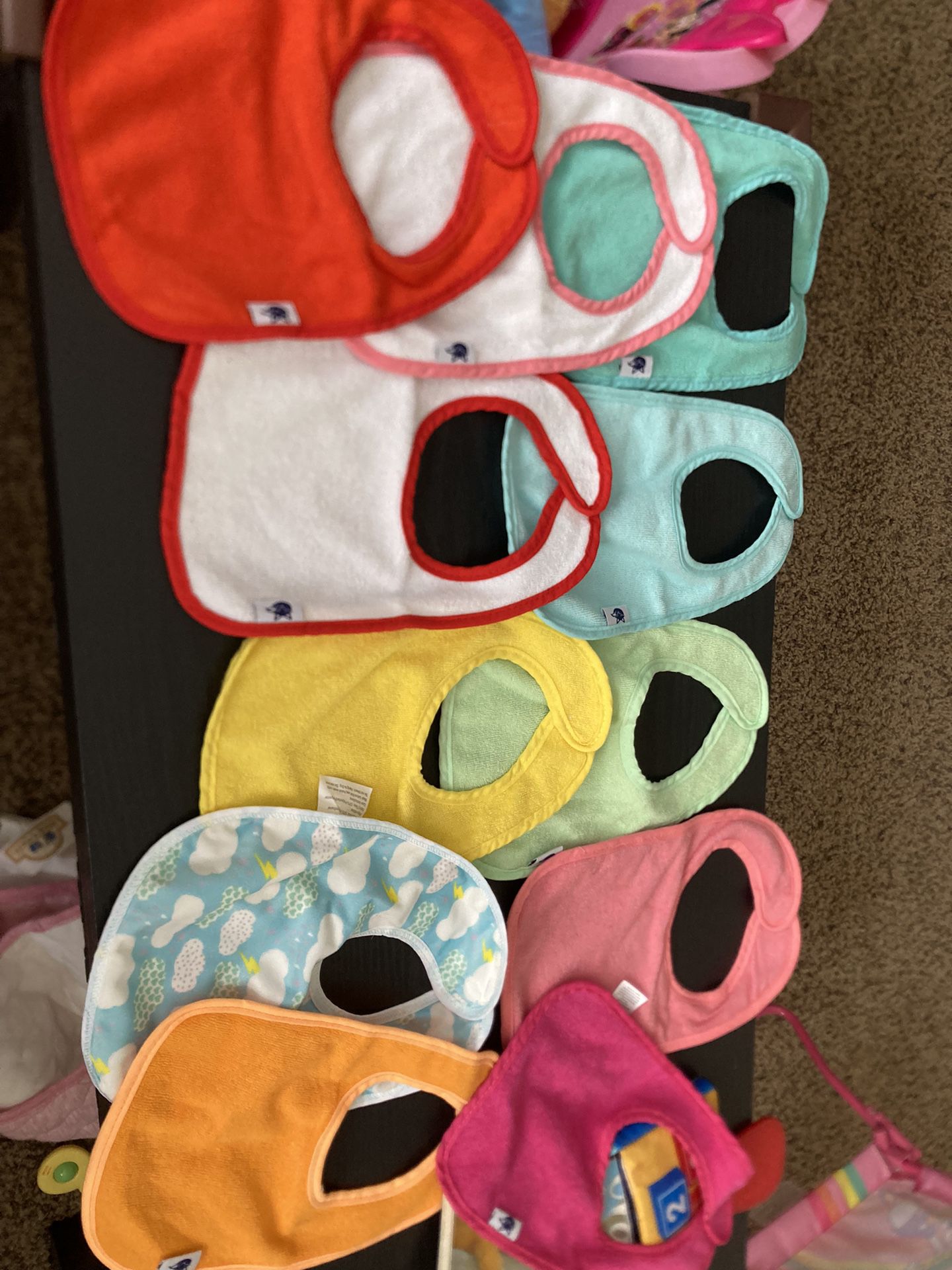 Lots! Of Bibs New Or Used Once 