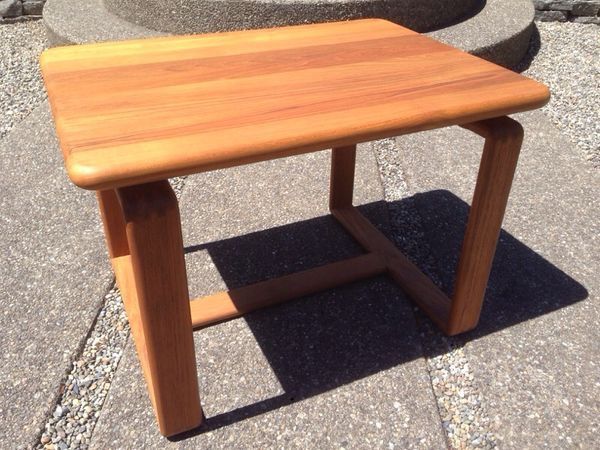 Teak End Table by Sun Cabinet Co. Made in Thailand