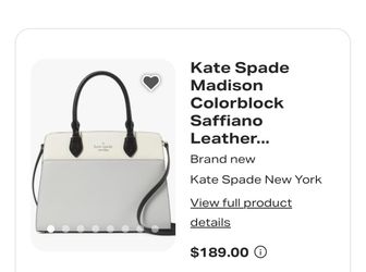 Kate Spade pure leather luxury handbag