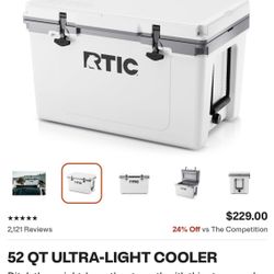 RTIC 52 QT ULTRA-LIGHT COOLER
