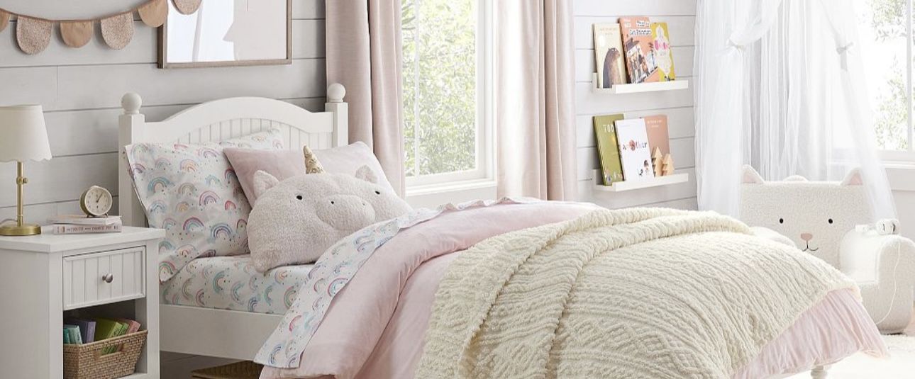 2 White Twin Pottery Barn Beds