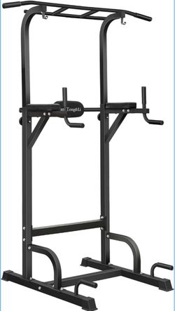 BangTong & Li Power Tower, Pull Up Bar Dip Station/Stand for Home Gym Strength Training Workout Equipment