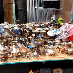 Vintage And Antique Silver Serving Pieces And More