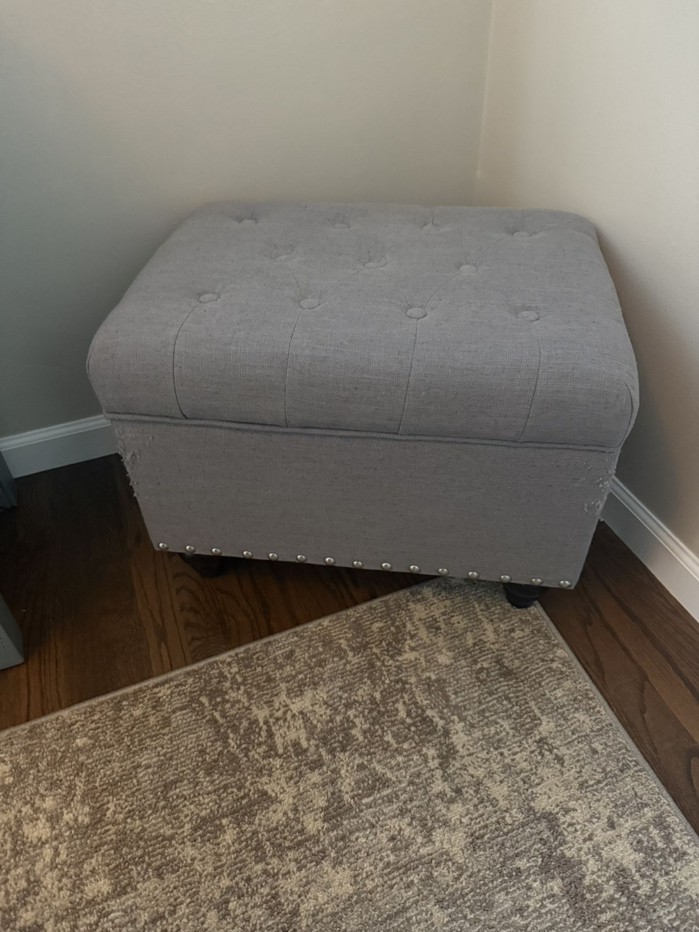 Gray Storage Ottoman Make An Offer