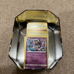 Pokemon Cards (108) + Tin