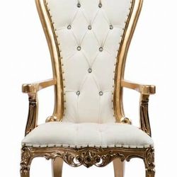 Gold And White Throne 4'
