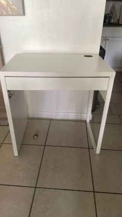 Small white desk