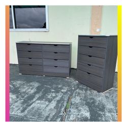 8 and 5 drawers dresser / Five and eight drawers dresser