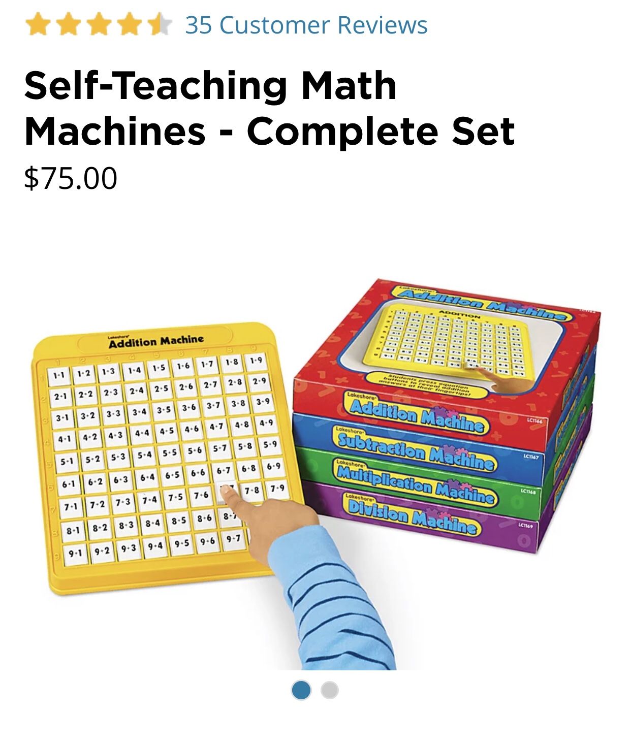 Lakeshore Self-Teaching Math Machines - Complete Set