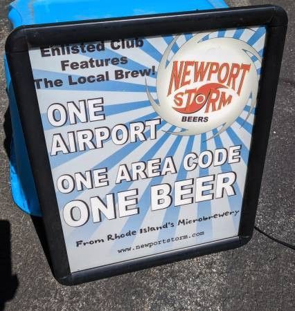 Illuminated Newport Storm Pub sign