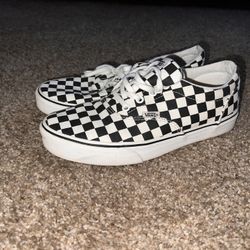 Woman’s Checkered Vans / Red Vans Size 9 Both For $25