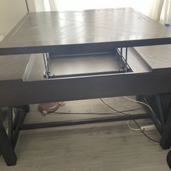 Dark Wood stand up Desk 