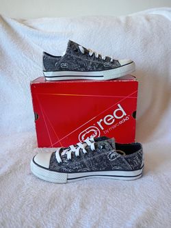 Red Marc Ecko Rumor fashion sneakers size 6 for women 