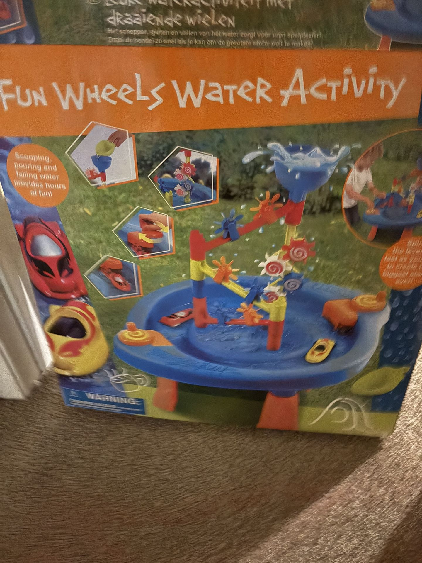 Water Table And Small Inflatable Pool
