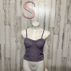 No Boundaries Purple Crop Top 