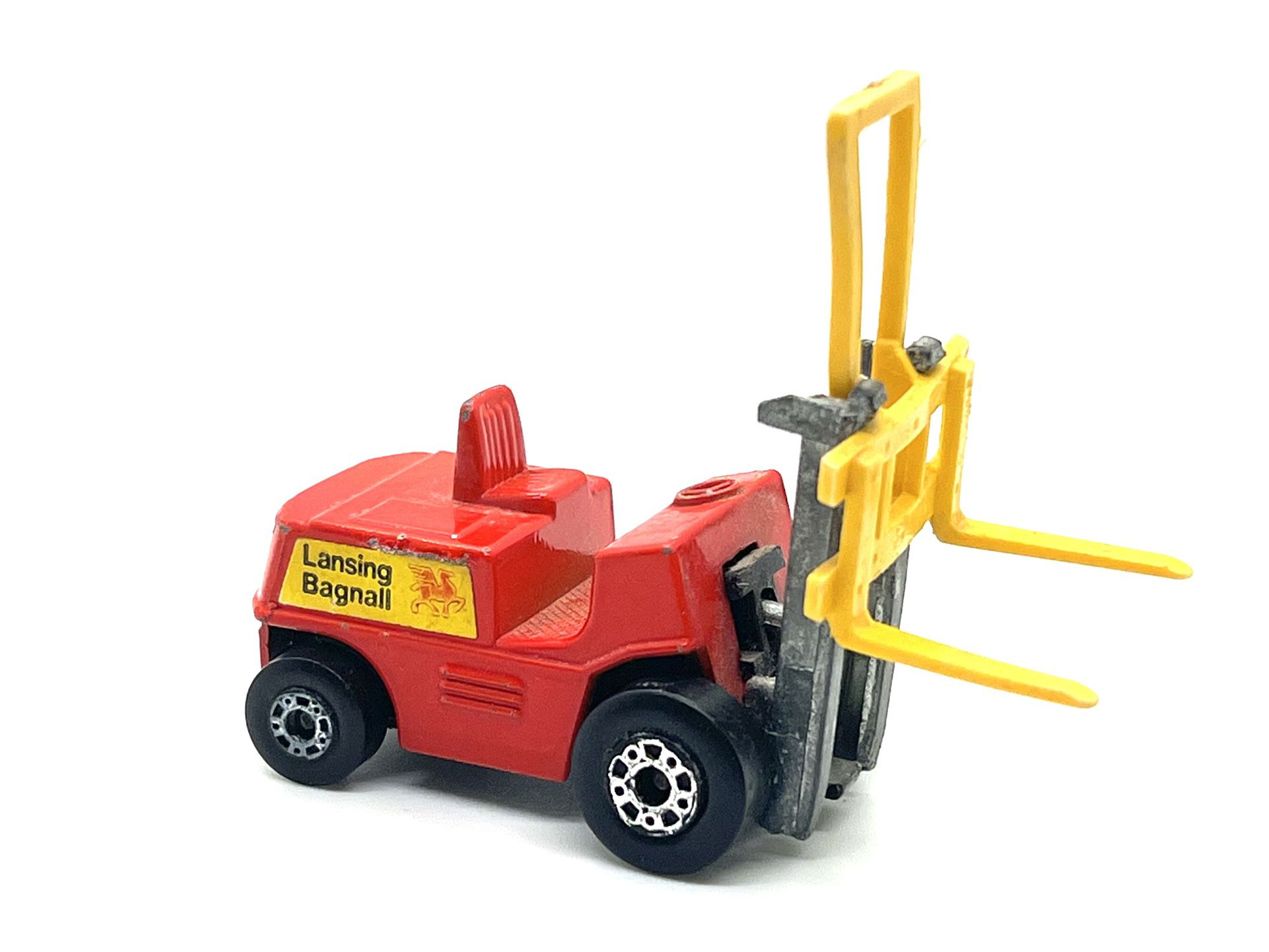 Vintage 1972 Matchbox Fork Lift Truck by Lesney #15 England Red Bagnall Loose