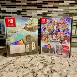 Nintendo Switch Oled Consoles Zelda Smash 