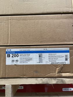 Eaton Solar Ready Breaker Panel MBEB2040PV200BTS
