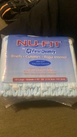Nu-fit adult diapers