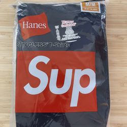 Supreme tees black 3 pack size M new
